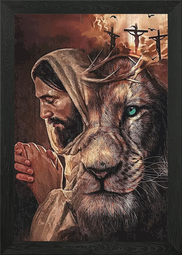 Jesus and lion christian - and,