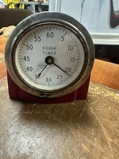 Vintage Extremely Rare Red Eastman Kodak Darkroom Timer Clock Rochester N Y