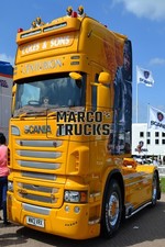 Truck Photo Scania R500 Tractor Unit UK Yellow COLES & SONS CENTURION COLES CUS #i8wi