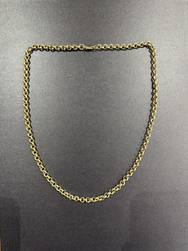 9ct solid gold belcher - solid,