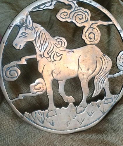 Vintage horse design - design, brass