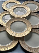 8 X WEDGWOOD FLORENTINE GOLD