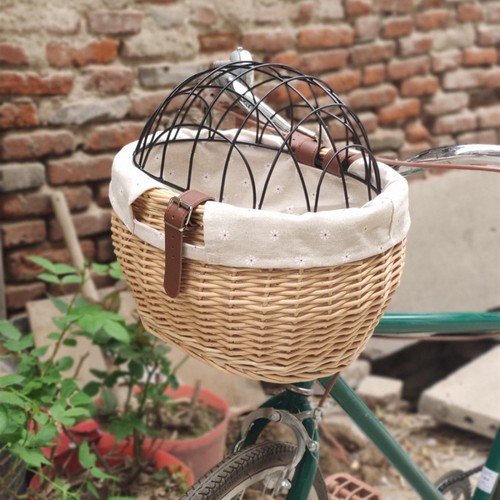 Wicker bike basket for small - for,