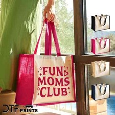 Personalised Large Shopper Jute Bag Custom Printed Reusable Shopping Tote Bag