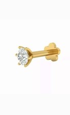 In 14k Yellow Gold Stud Nose