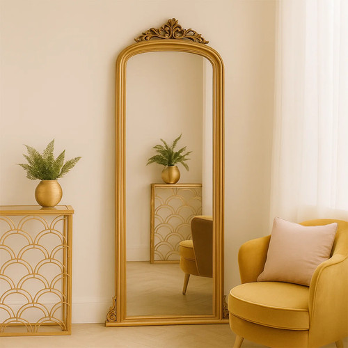 Tall gold ornate - tall, wall