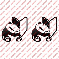 JDM Panda Vinyl Sticker Car