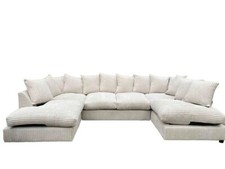 u shape amalfi jumbo cord scatter back sofa Armchair Swivel chair