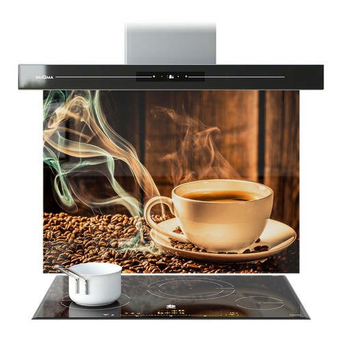 Kitchen glass splashback - kitchen,