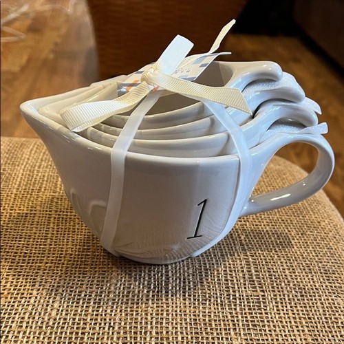 White numbered ceramic - white,
