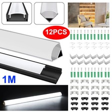 12Pcs LED Aluminium Channel