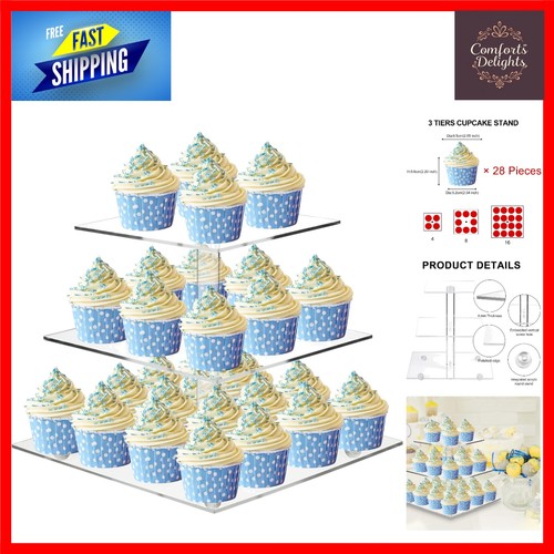 Elegant tier square acrylic - square,