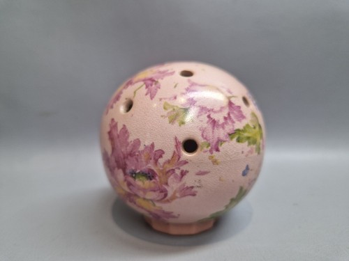 Vintage pink ceramic - pink, pomander