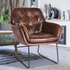 Faux Distressed Brown Leather