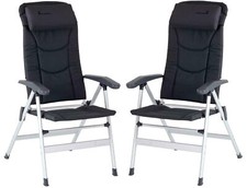 Isabella Thor Camping Chair Dark Grey - 2 Chairs PAIR