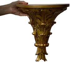 VINTAGE FRENCH CONSOLE TABLE SERPENTINE FRONT GILDED GOOD PATINATION 20TH C