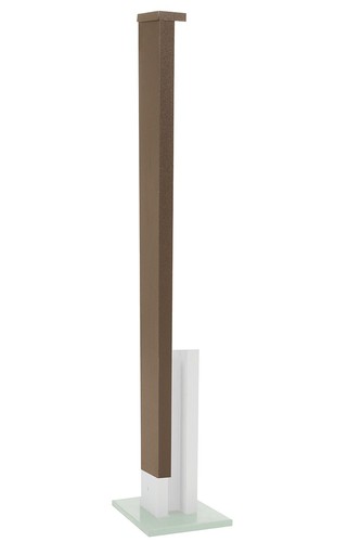 Concrete fence post one sided - concrete,