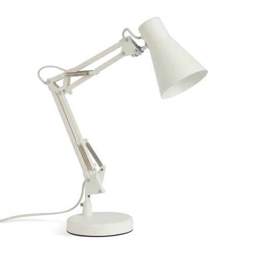White swing arm desk lamp - white,