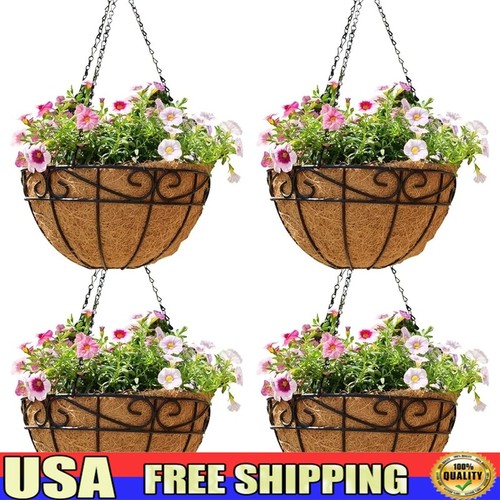 Hanging metal planters set - planters, of