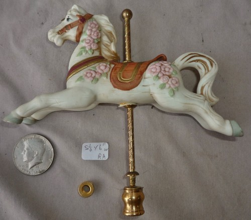Lamp finial carousel horse - lamp,