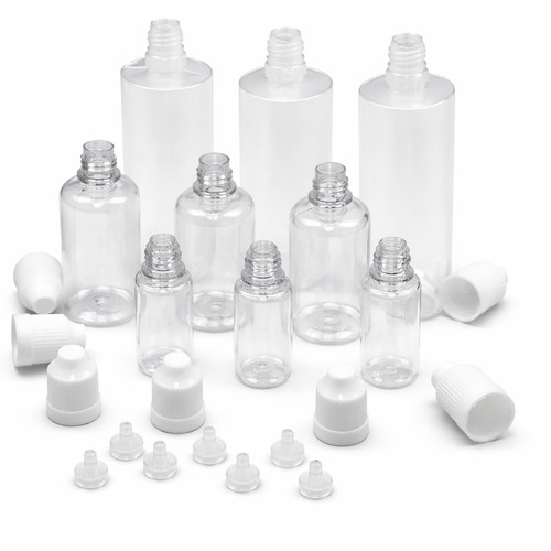 Clear pet plastic - plastic, bottle