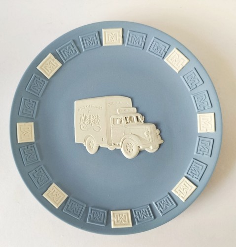 Wedgwood blue jasperware plate - wedgwood,