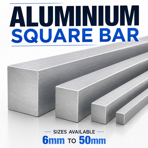 Aluminium square bar solid - aluminium,