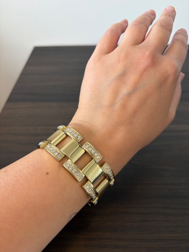 Dyrberg kern gold tone crystal - gold,