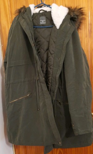 Heritage green parka coat size - heritage,