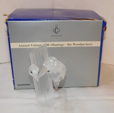 BEAUTIFUL 1988 Swarovski Crystal SCS  Woodpeckers Annual Edition 014745 & Box