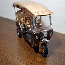 Thailand Tuk Tuk Gold TrICycle Taxi Model Gold