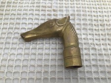 Vintage Brass Horse Head  Handle For Walking Sticks