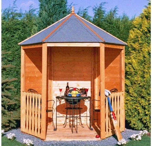 Wooden garden gazebo - wooden, arbour
