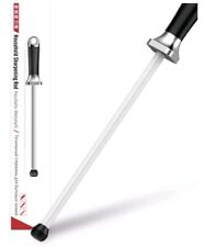 12" Professional Ceramic Sharpening Stone Knife Sharpener Rod Stick Tool