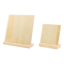 Wooden Pegboard Display Stand