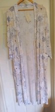David Nieper-Ladies Cotton Blend Floral Dressing Gown- UK L-RRP£125