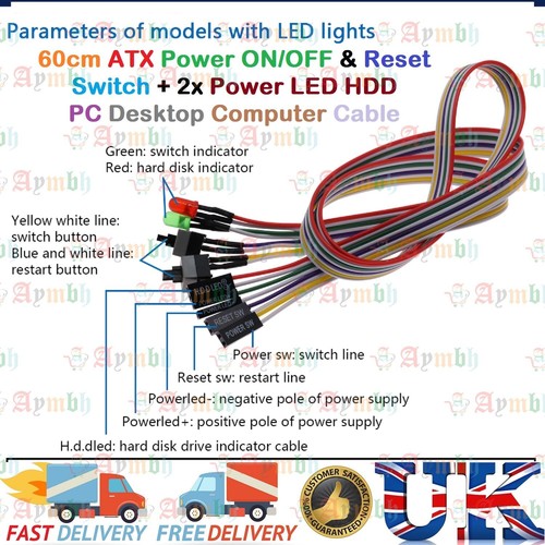 60cm atx power off - on/off, &