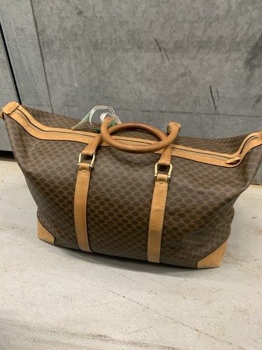 Celine logo holdall duffle bag - celine,