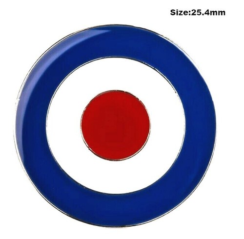 Mod target badge enamel ska - badge, 2