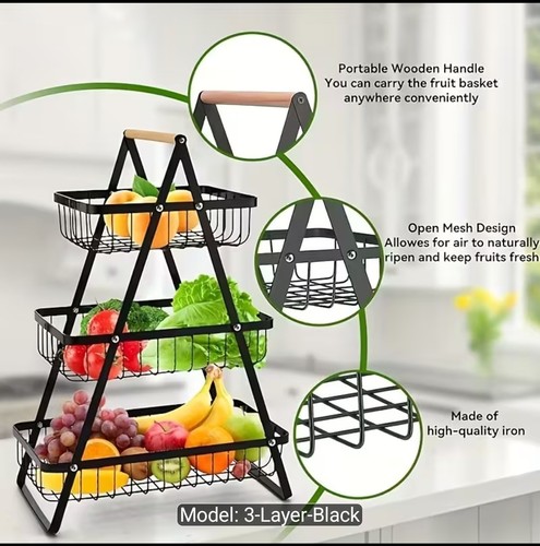 Tier fruit storage basket - tier,