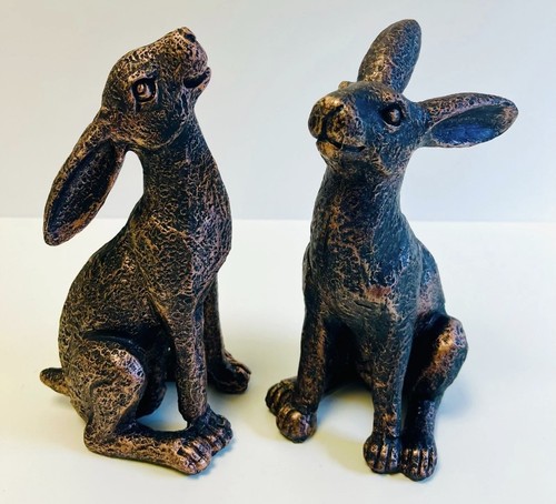 Pair moon gazing hare - moon,