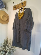 Grizas Grey Linen Silk Tunic
