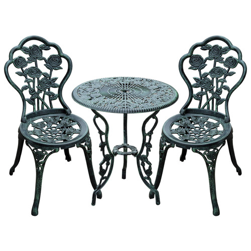Piece cast aluminum bistro - 3,