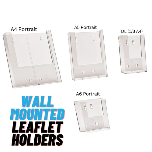 Wall mounted leaflet holders - leaflet,