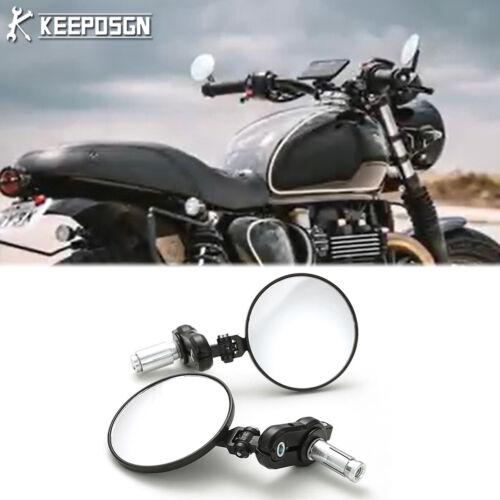 Pair bar end mirrors side - 7/8",
