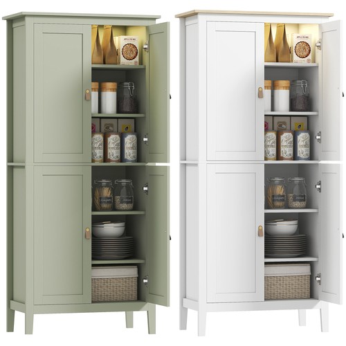 Homcom tall kitchen cupboard - tall,