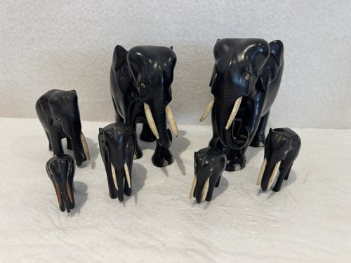 Vintage hand carved - vintage, black