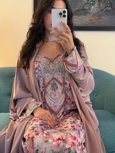 Women beaded mukhawar kaftan - mukhawar,