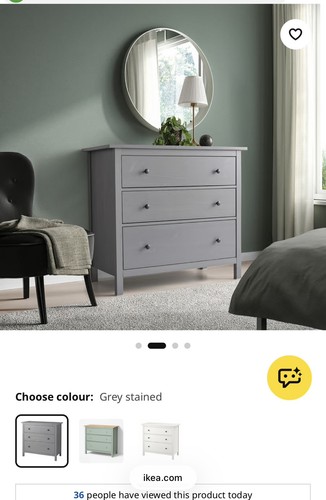 Ikea hemnes grey chest - hemnes,
