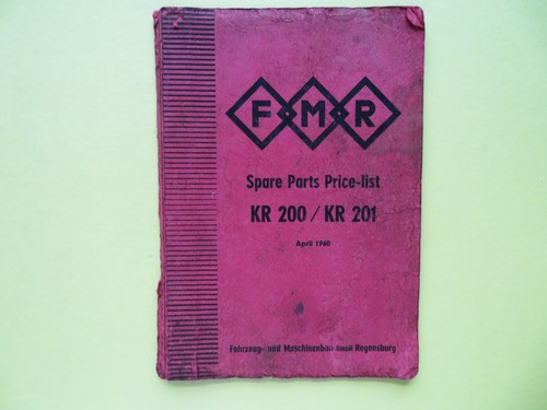 Fmr kr200 kr201 spare parts - fmr,